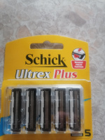 Schick Сменные кассеты "Ultrex Plus", 2-лезв., увл.полоска, система очистки Push/Clean (5 сменных кассет) #4, Татьяна И.