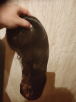 Парик женский длинный темный, парик для женщин из искусственных волос кудрявый с челкой #8, Екатерина К.