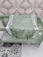 Манеж кровать детский CARRELLO BABY TILLY Rio+, 2 уровня, складной, 125х65 см, зеленый #28, Эльвира Э.