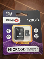 Карта памяти FUMIKO 128GB MicroSDXC class 10 UHS-I (с адаптером SD) #14, Анфиса К.