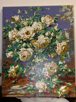 Картина по номерам Selfica "Белые розы" 40х50см. #4, Софья П.