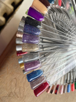 Гель лак для ногтей набор ADRICOCO Little Pixie светоотражающий с блестками 7 цветов, 8 мл #68, Оганес Г.