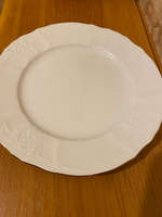 Набор тарелок десертных закусочных 19 см на 6 персон Бернадотт Отводка золото, фарфор, мелкие белые, Bernadotte Чехия, 6 шт набор посуды #4, Мария К.