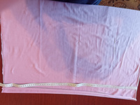 Ткань трикотаж для шитья и рукоделия Кулирка с лайкрой Сухая роза, компакт Пенье (отрез 1,85м х 1м) #74, Северина Л.