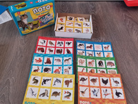 Развивающая игра Лото "Чей малыш?", настольная игра мама и малыши, 48 пластиковых фишек + 6 карточек #4, Дарья Ю.