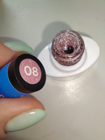 Гель лак для ногтей ADRICOCO Little Pixie розовый светоотражающий с блестками №08, 8 мл #76, Татьяна К.
