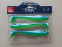 Приманка силиконовая Narval Choppy Tail 14cm #016-Blue Mint / Мягкая приманка для джига #16, эдуард с.