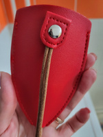 Ключница, длина 11.5 см, с кольцом, цвет красный #4, Ирина Ч.