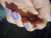 Гель лак для ногтей ADRICOCO Little Pixie сиреневый светотражающий с блестками №03, 8 мл #86, Нина М.