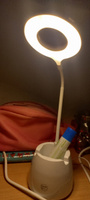 Zimi /лампа настольная,светильник настолльный светодиодный, лампа для школьника белая #65, Оля М.