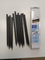 Карандаш простой для школы HB / Набор карандашей для рисования и офиса из 12 штук OfficeSpace / чернографитные #1, Наталья У.