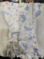 Многоразовые подгузники трусики Пампусики Королевский Лайт на кнопках M-SK/1 3-6 кг Голубые дельфины #18, Анна М.
