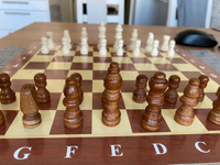 Набор игр 3 в 1 (шашки, шахматы, нарды) из дерева, 29x29см #4, Василий К.