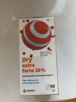 Dry extra forte 30% дезодорант, антиперспирант, роликовый, дезодорант женский, мужской, драй драй, на спиртовой основе Витатека 50мл #29, Светлана