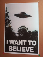 PostersRu Постер "Секретные материалы (I want to believe)", 60 см х 40 см #6, Владислав В.