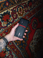 Чехол силиконовый черный на Samsung A52 / на Самсунг А52 с защитой камеры и карманом для карт #49, ПД УДАЛЕНЫ