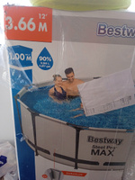 Бассейн Bestway каркасный Steel Pro Max 366х100см 9150л 56418, фильтр-насос 2006 л/ч (58383), картридж 58094 (II), лестница 107см (58335) #3, Наталья И.