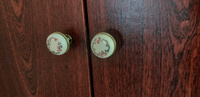 Мебельные ручки "Savona" кнопка старая бронза и кремовый (10 ШТУК) #10, Елена П.