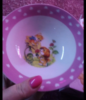 Набор детской посуды для кормления малыша из керамики Доляна "Дружба", 3 предмета: кружка 230 мл, тарелка глубокая миска 400 мл, тарелка 18 см #206, Светлана А.