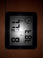 Метеостанция с часами, электронный комнатный термометр с датчиком влажности, черный/ для дома/для дачи/для детской комнаты #8, Андрей Масов