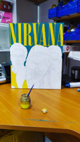 Картина по номерам Hobruk "Nirvana", на холсте на подрамнике 40х50, раскраска по номерам, девушка / люди #6, Михаил Д.