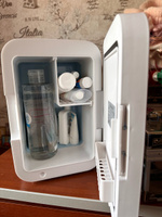 Холодильник Houft для косметики и лекарств мини с зеркалом белый. #8, Лариса Манжела