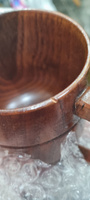 Классическая деревянная кружка, 350 мл / Кружка для бани деревянная, подарочная/ Кружка для кваса/ Чайная серия #1, Светлана С.