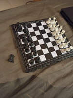 Шахматы магнитные пластиковые дорожные 13*13см / настольная игра классическая #2, Александр П.