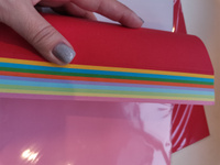Цветная бумага А4 тонированная двусторонняя, 100 листов 10 цветов, для офисной техники, набор для творчества, школы #5, Виктория Б.