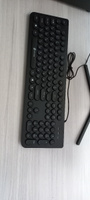 Клавиатура для компьютера Оклик 400MR тонкая, проводная, мембранная, черная #71, Алмаз М.