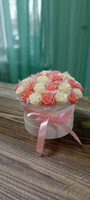 Шоколадные розы цветы бельгийские оптом 100 шт Розовый (Белый шоколад) #5, Яна С.