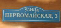 Табличка адресная на дом 50х14 см #30, Гоша