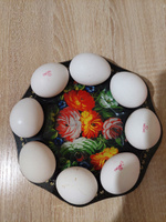 Подставка для яиц и кулича Доляна "Народные мотивы", пасхальная посуда, размер 21x1 см, 8 ячеек #8, Марина Б.