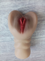 Мастурбатор мужской, реалистичный анус + вагина, анальное отверстие и вагинальное в точности как у женщин, многоразовый для использования #34, Багинский Б.