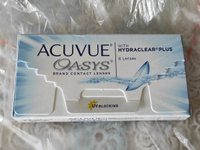 Контактные линзы для глаз двухнедельные Acuvue Oasys with HYDRACLEAR PLUS, Акувью Оазис 6 шт, 8.4, -5.00 #27, Алексей Г.