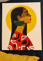 Картина по номерам Hobruk "Иллюстрация ", на холсте на подрамнике 40х50, раскраска по номерам, набор для творчества, девушка / люди / любовь #3, Анастасия Н.