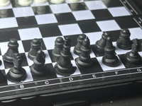 Шахматы магнитные пластиковые дорожные 13*13см / настольная игра классическая #7, Алена Ф.
