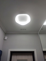 Светодиодный потолочный подвесной светильник-кольцо, 3 режима освещения, площадь освещения до 20 м2, белый, 52 см, ROKO #6, Светлана Б.
