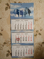 Квартальный календарь 2024 настенный трехблочный Символ года (Год Дракона) - Облака #32, Светлана Н.
