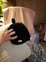Мягкая игрушка-подушка глазастый квадратный Котокуб 20 см, черная #105, Юлия Д.