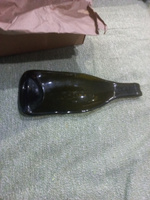 Бутылка -тарелка. Тарелка из стеклянной винной бутылки Бургунтия. #1, Galina S.