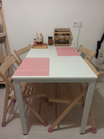 Стол кухонный 120х70 см прямоугольный Millwood Сеул, белый с белыми опорами, ЛДСП #1, Евгения А.