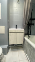 Тумба с раковиной в ванную / Раковина с тумбой подвесная в ванную IZEO 50 бетон пайн #6, Марина П.