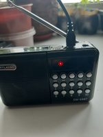 Радиоприемник MyLatso 3Вт, портативное радио MP3-плеер FM USB MicroSD, черный #2, Радик Е.