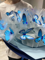 набор для сборки Букет из 50 бабочек светящийся с гирляндой #5, Татьяна