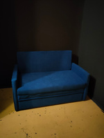 Диван-кровать, диван выкатной в спальню, на кухню и детскую Куба 13 (темно-синий) #8, Анастасия Р.