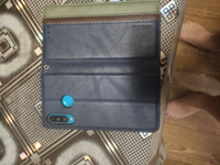 Чехол на Хонор 20 Лайт, 20S, Huawei P30 Lite Kruche Purse Combi Blue, книжка с карманом для карт #27, Дмитрий Ч.