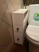 Шкаф-пенал Gerda узкая для ванной, шкаф пенал, тумба, белый #1, Алла О.
