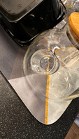 Чайник заварочный стеклянный "Бочонок" жаропрочный с бамбуковой крышкой и фильтром пружинкой, 900 мл #29, Никита В.