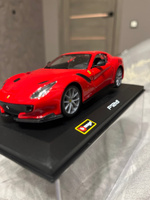 Машинка металлическая Ferrari R&P F12TDF, открывающиеся двери, вращающиеся резиновые колеса, масштабная коллекционная модель Bburago Ббураго 1:32 красная, Феррари / Ферари / Ферарри РП #19, Sergey B.